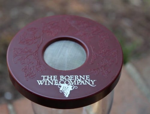 The Boerne Wine Company Wine Glass Cover