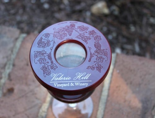 Valerie Hill Vineyard and Winery Custom Wine Glass Cover